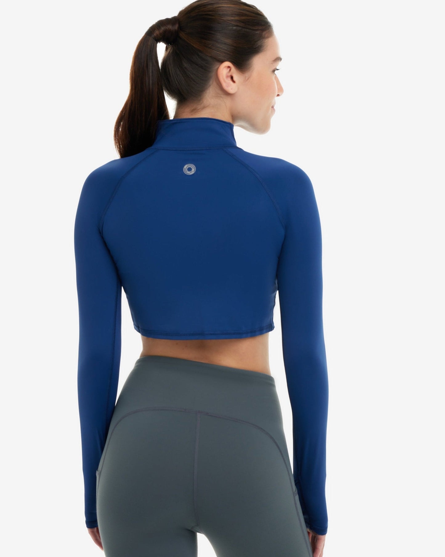 WOMEN'S FULL ZIP CROP TOP (4010)