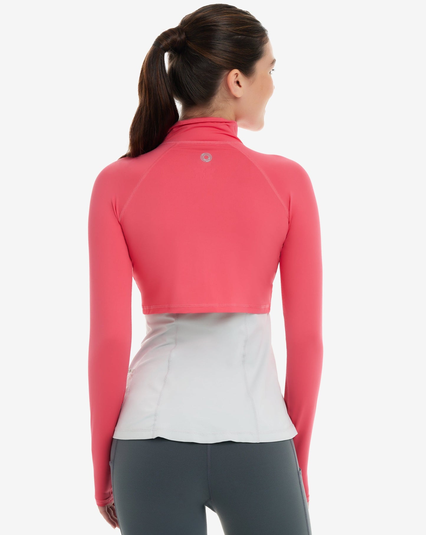 WOMEN'S FULL ZIP CROP TOP (4010)