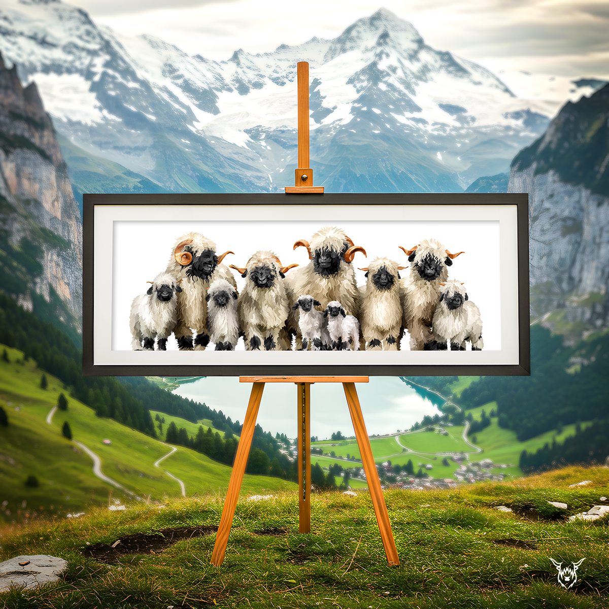 Valais Blacknose with Frame