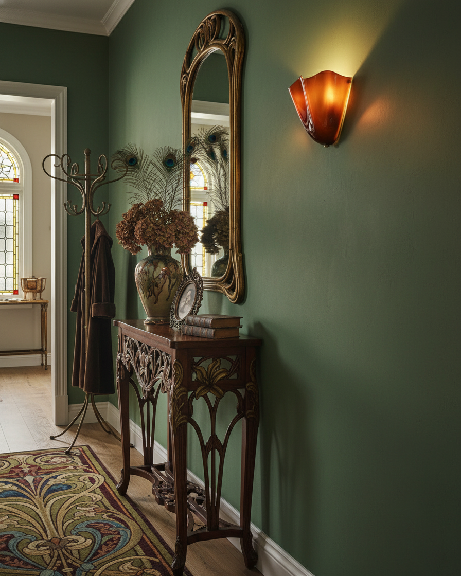Glass Wall Light Sconce With Fan Shaped Shade