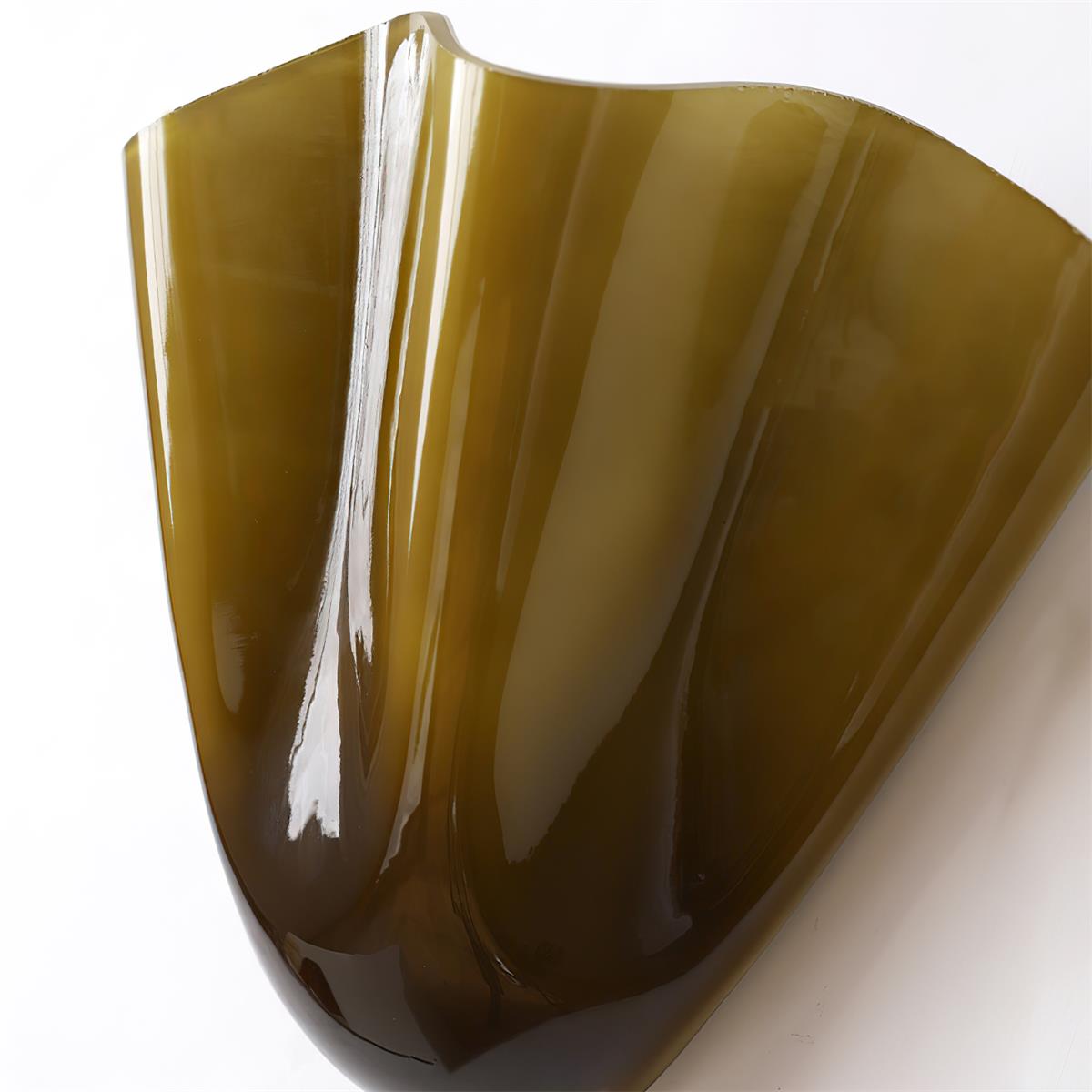 Glass Wall Light Sconce With Fan Shaped Shade