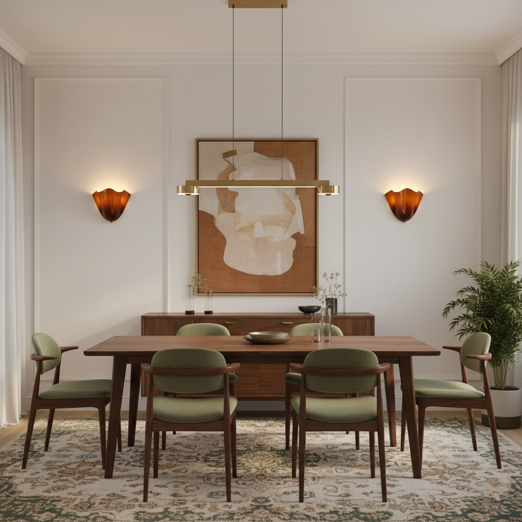 Glass Wall Light Sconce With Fan Shaped Shade