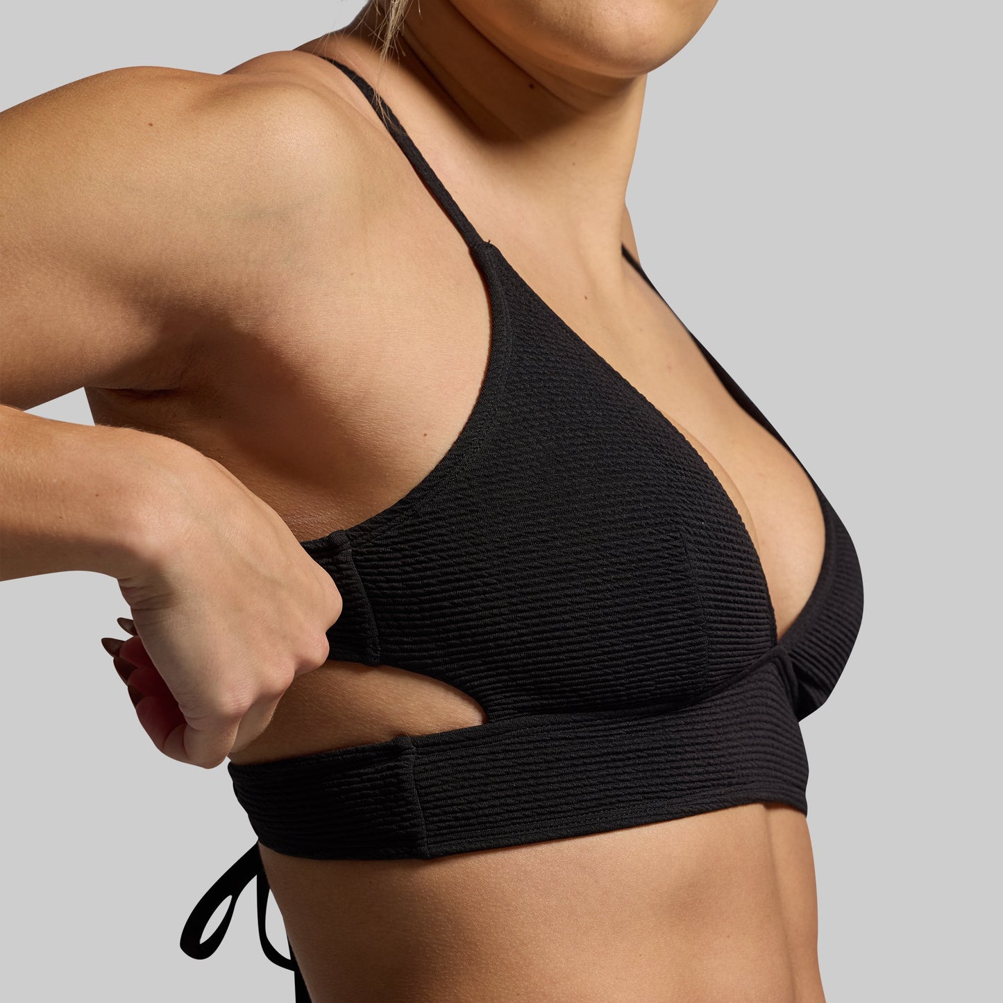 Harbor Crinkle Bikini Set (Black)