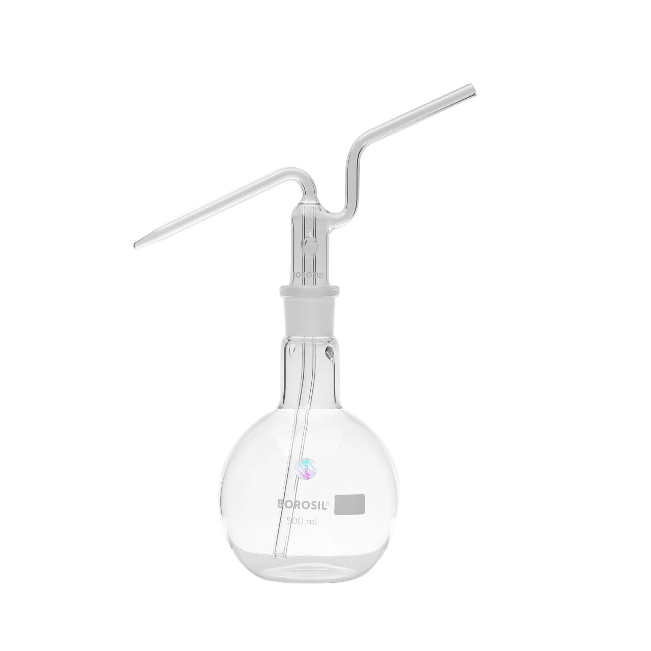 Wash Bottle with Stopper Glass Borosil