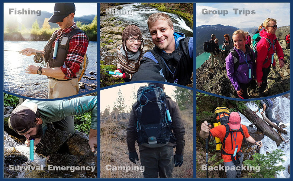 Water Filter Straw (Blue)