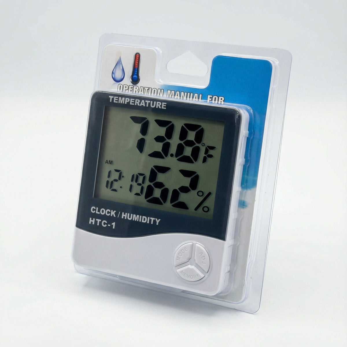 Digital Weather Station Clock - Temperature and Humidity Display (Free)