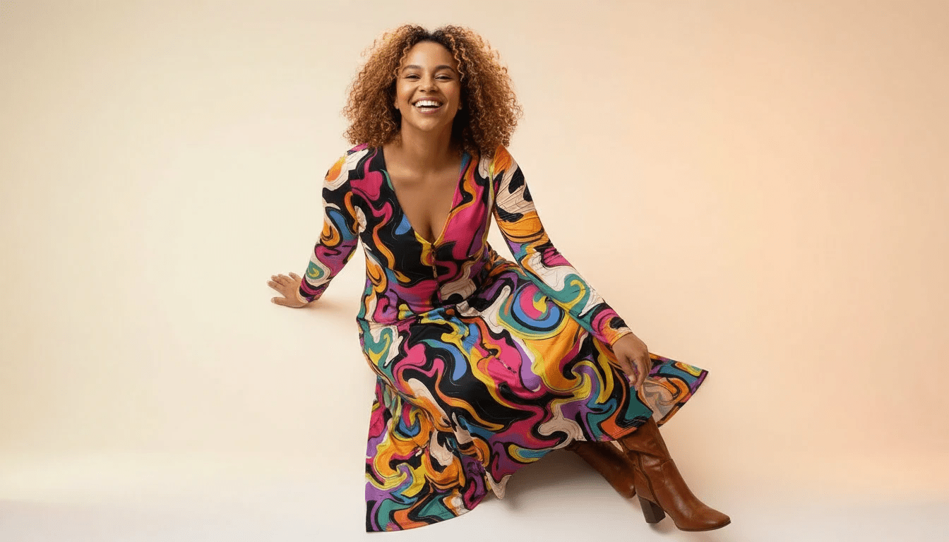 Painted Earth Long Cardigan — Artistic Print Button-Down Duster