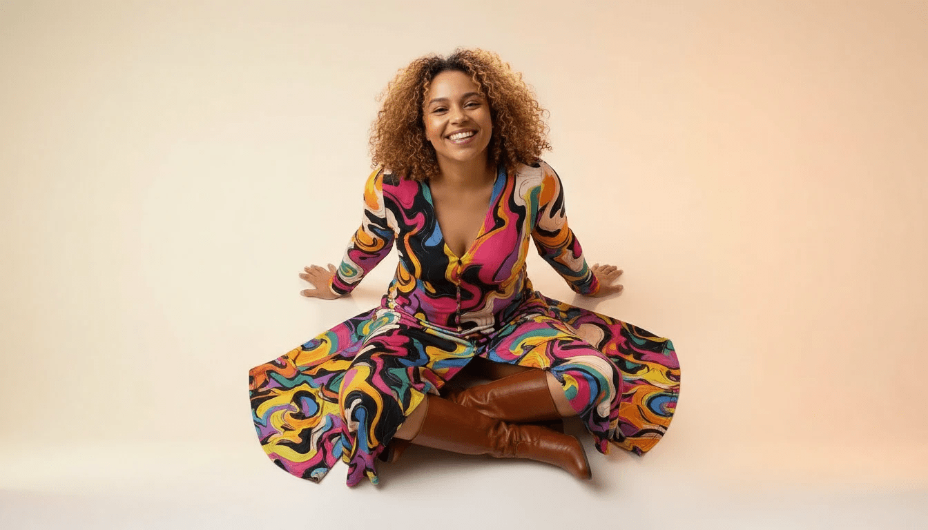 Painted Earth Long Cardigan — Artistic Print Button-Down Duster