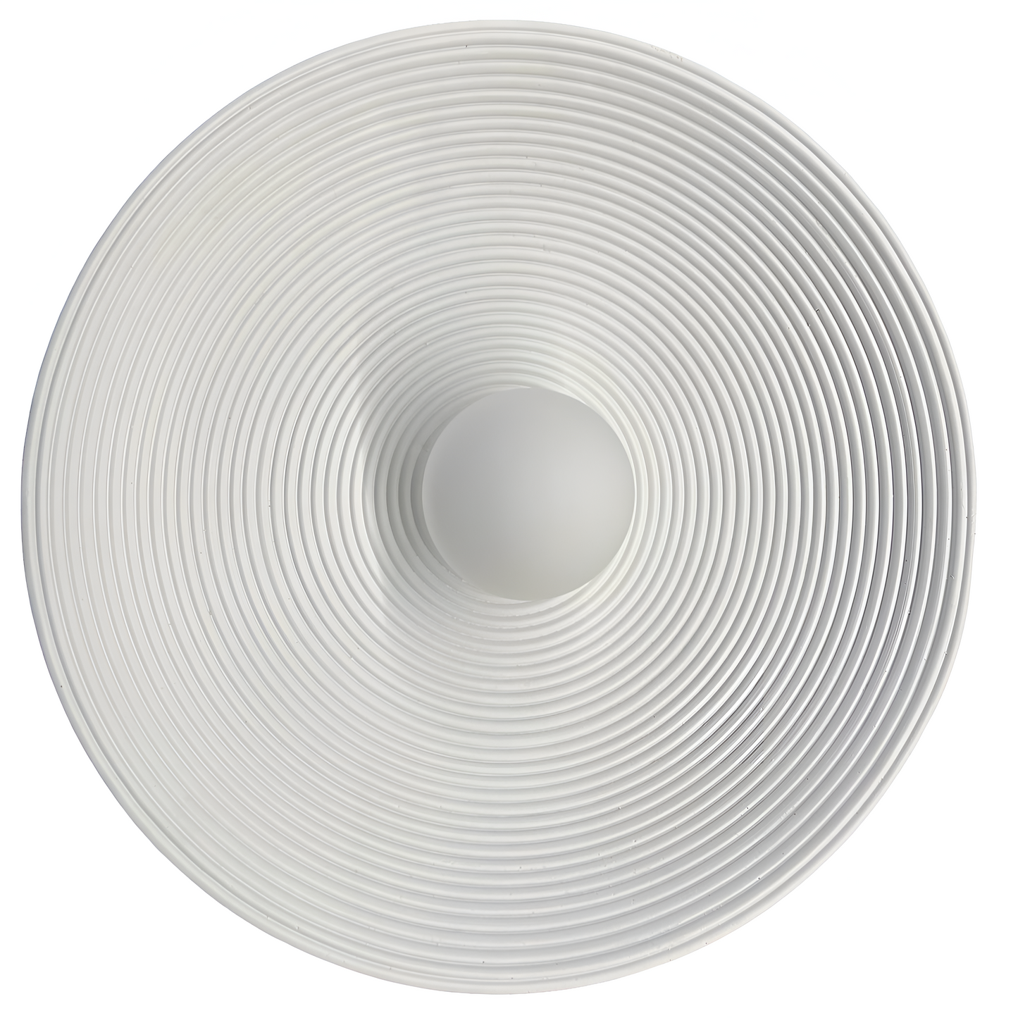 Retro Ceramic Disc Wall Light With Center Globe