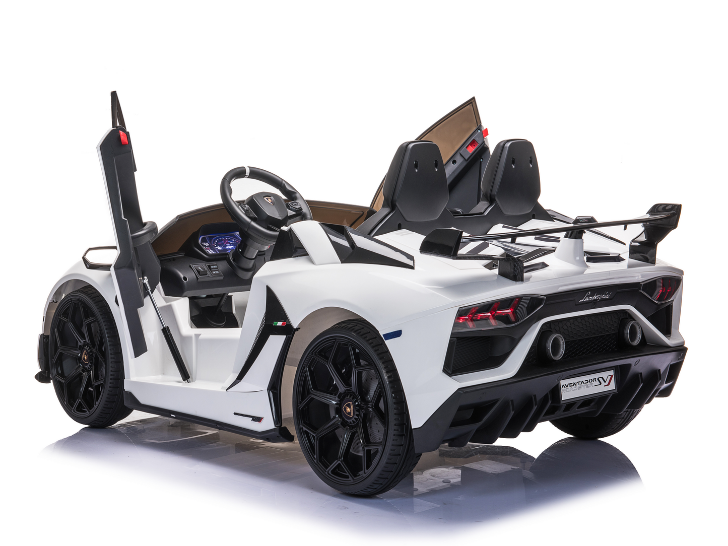 Magic Cars 2 Seater Lamborghini Aventador RC Ride On Car For Children Wireless Parental Control