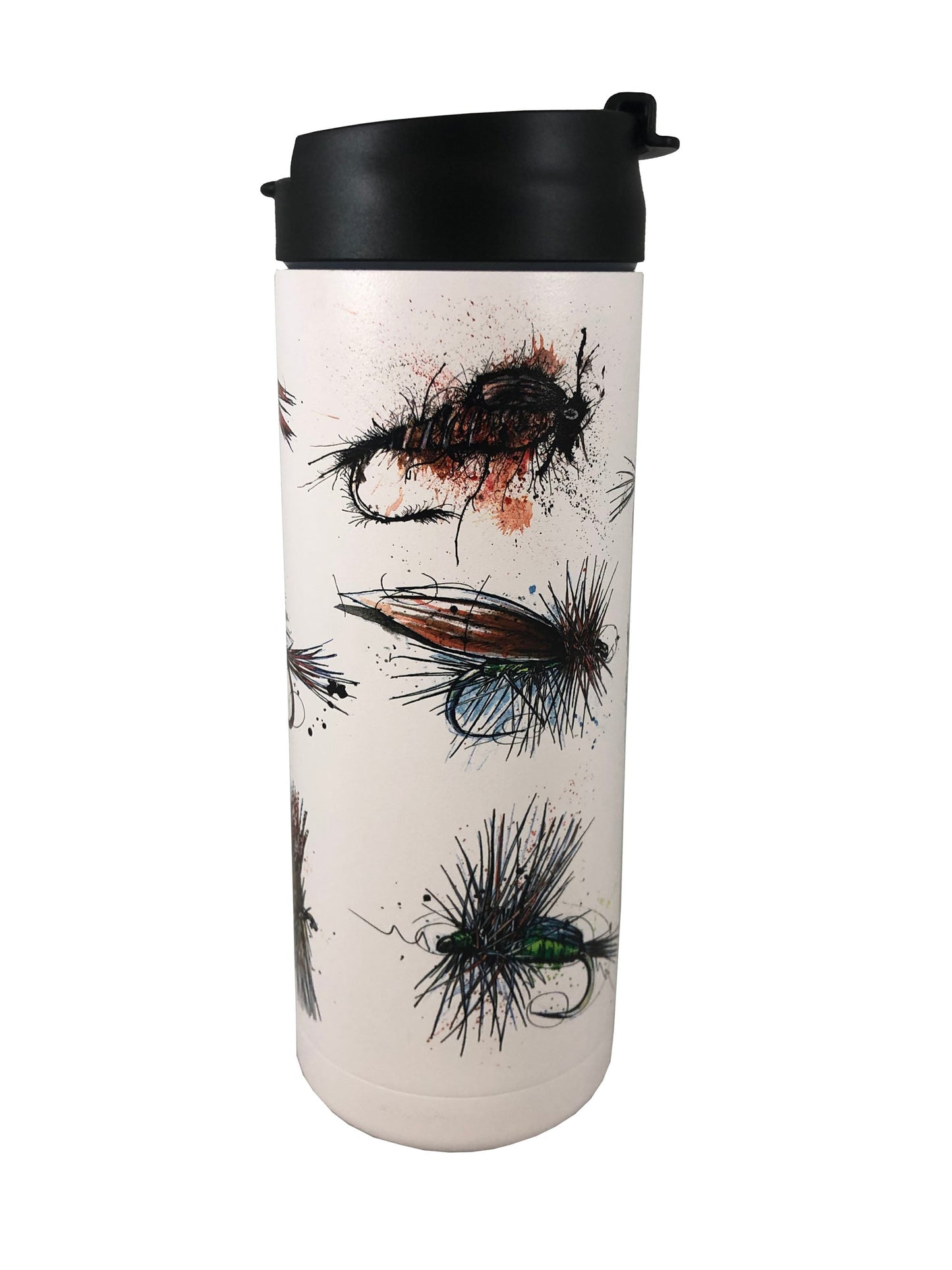 Bunch of Flies Hot/Cold Beverage Bottle-20 Oz., White