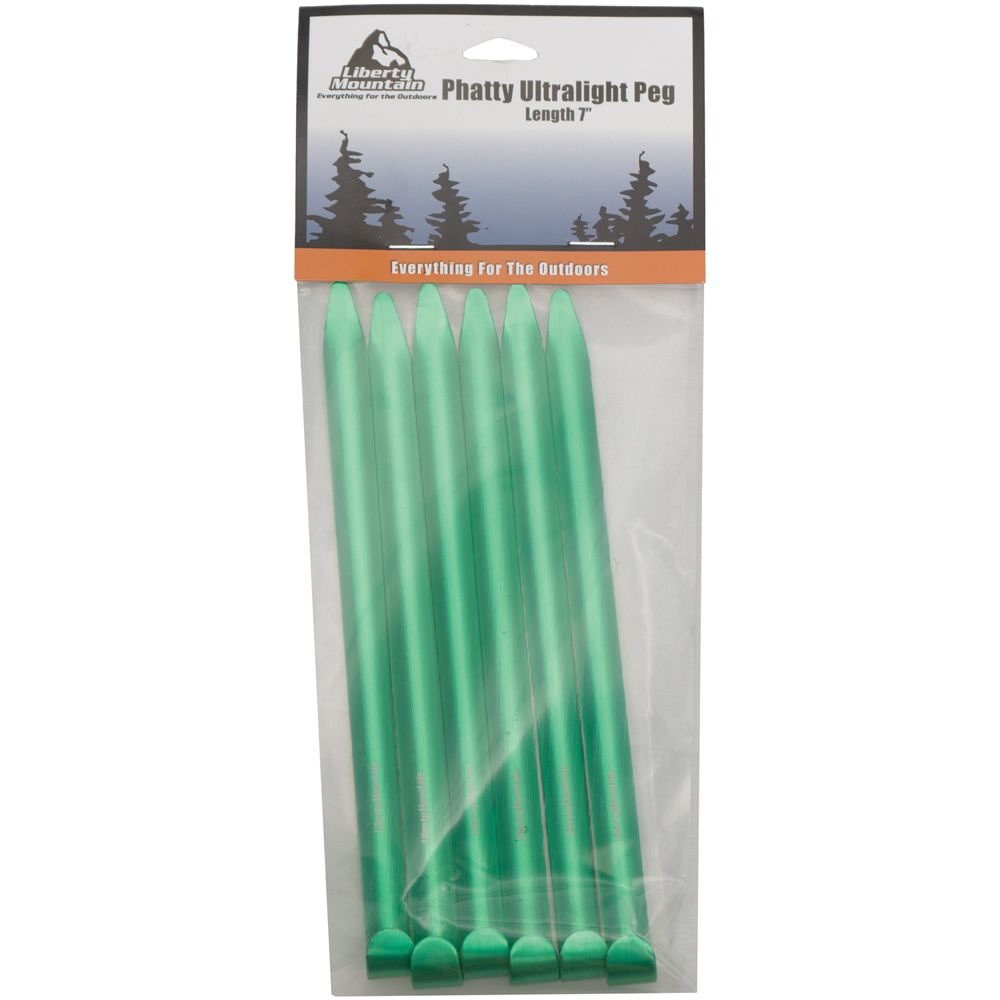 Wide Ultralight Tent Peg - 7" (6 pack)