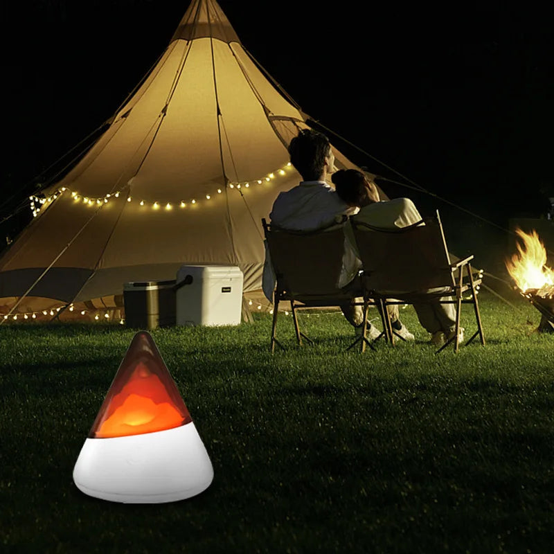 Wireless LED Night Light RGB Rechargeable ABS PC Iceberg Design