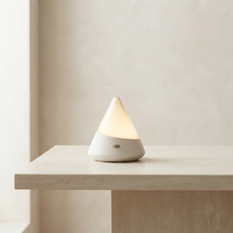 Wireless LED Night Light RGB Rechargeable ABS PC Iceberg Design