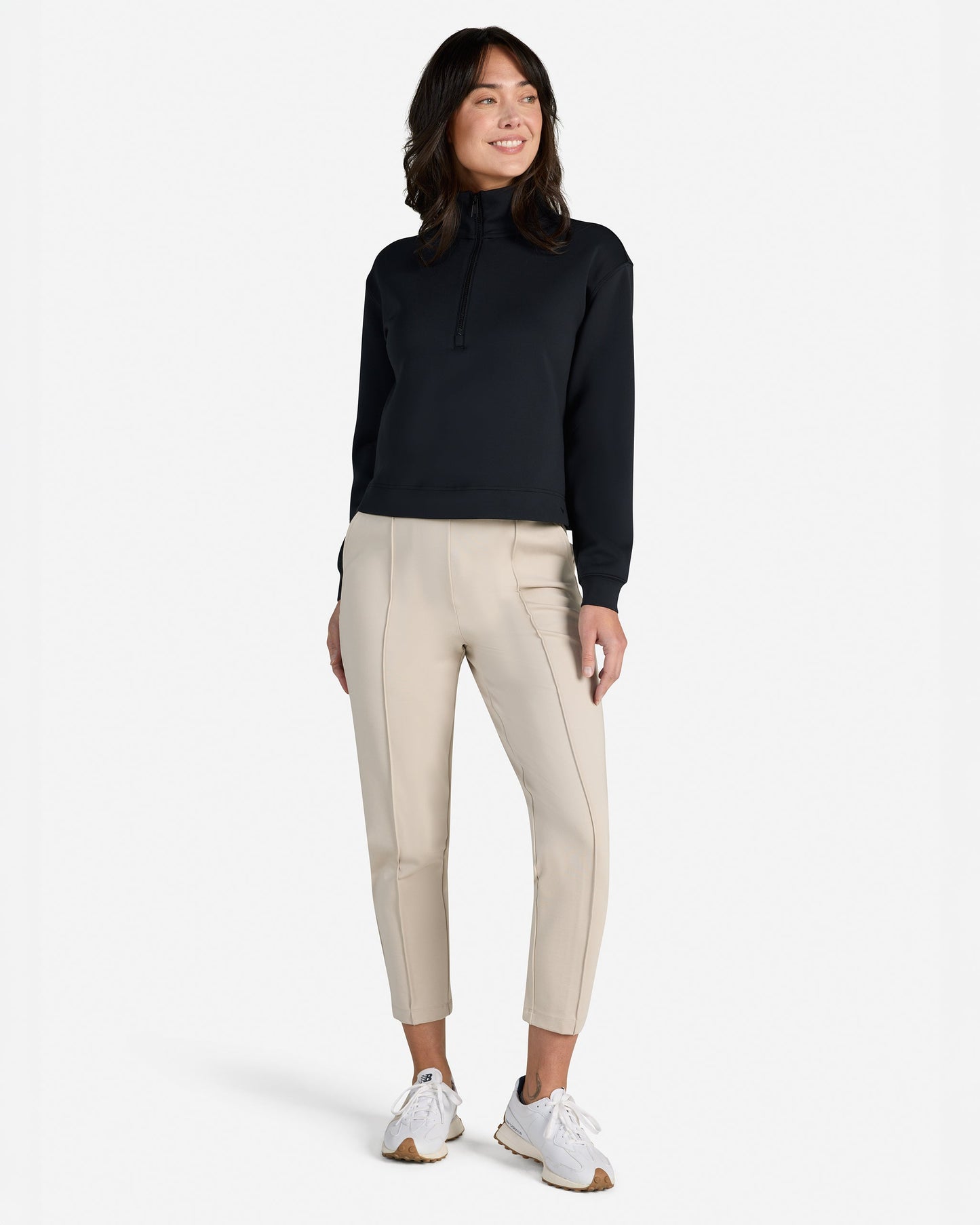 At Ease Quarterzip - Black