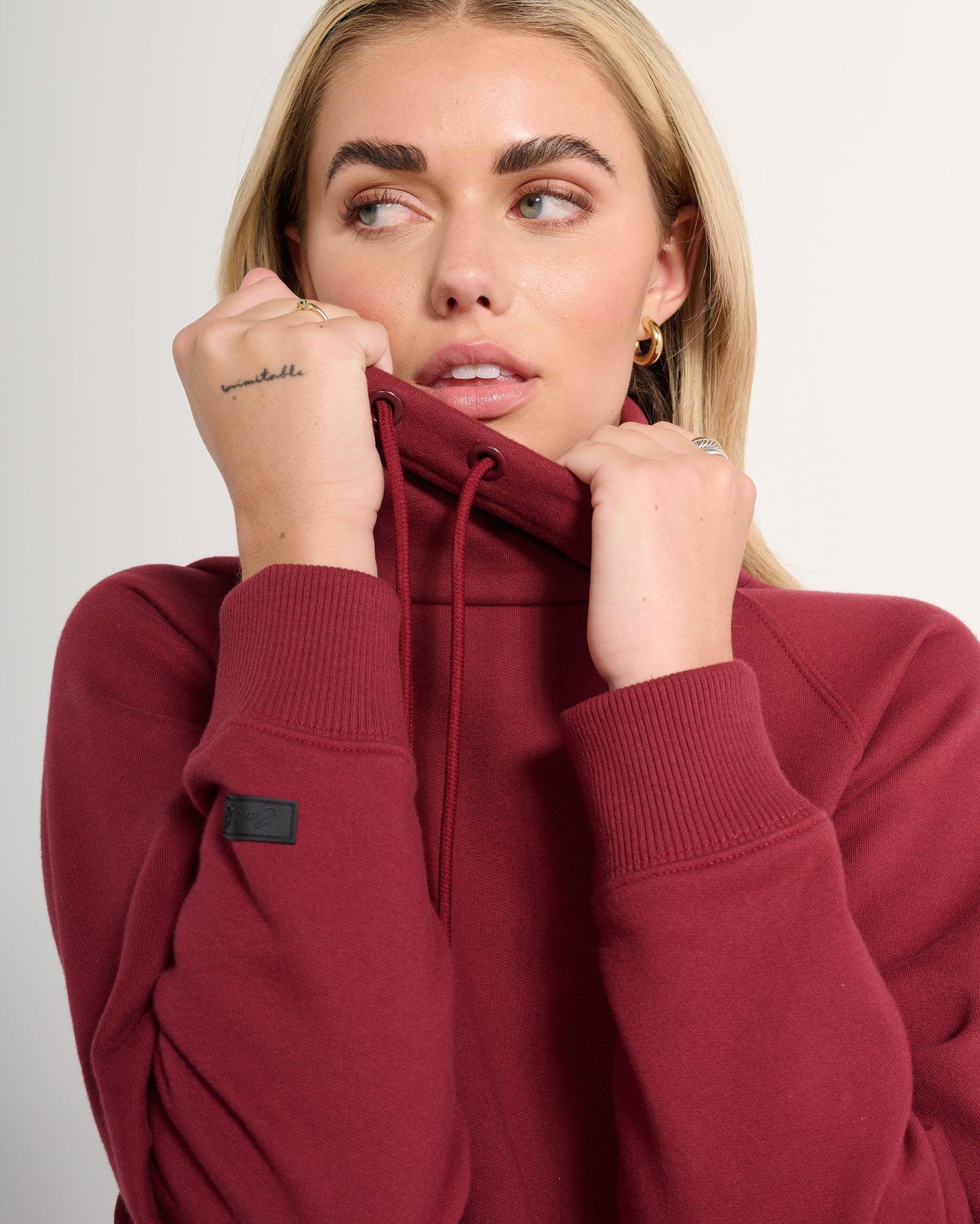 Rec League Mock Neck - Tibetan Red