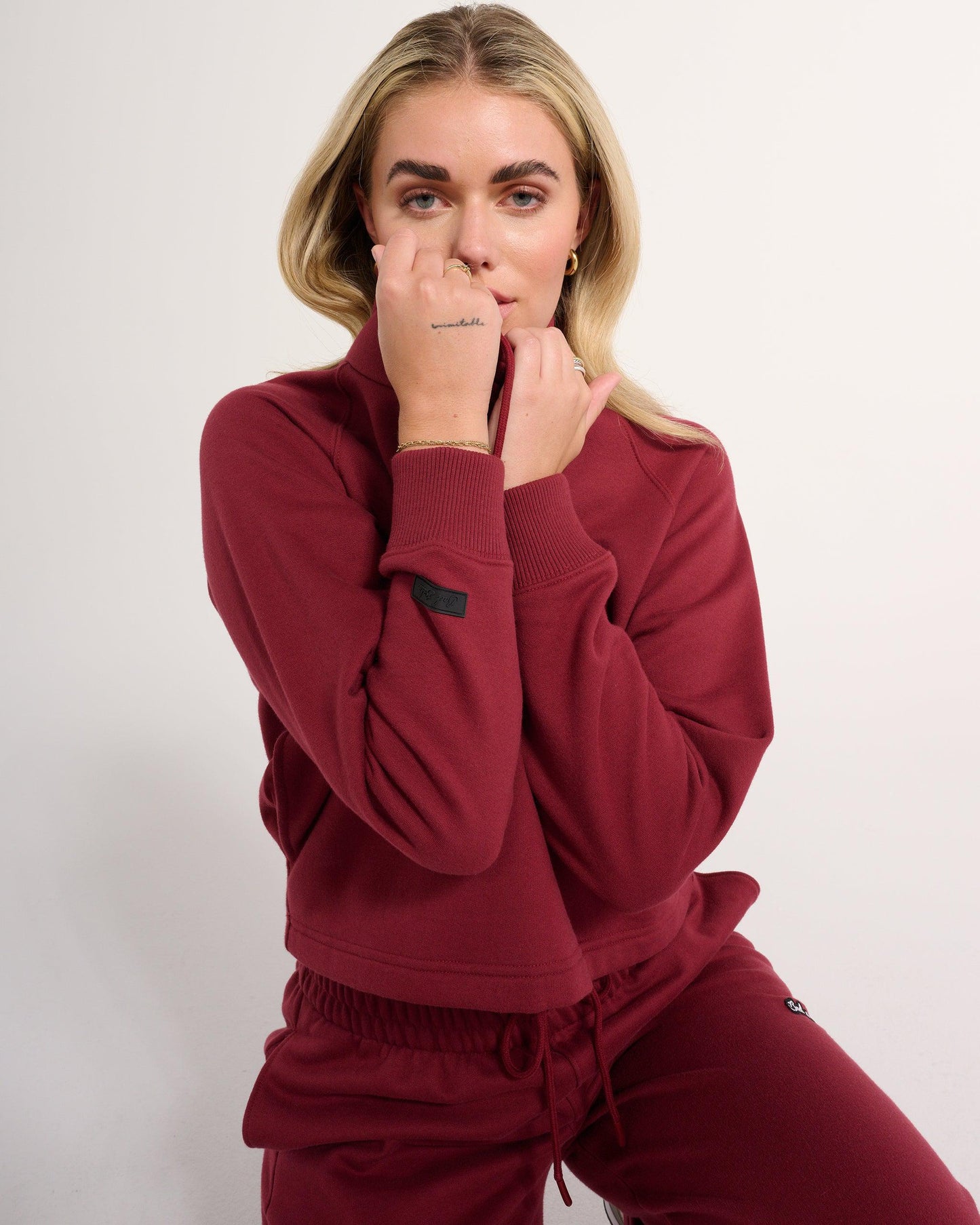 Rec League Mock Neck - Tibetan Red