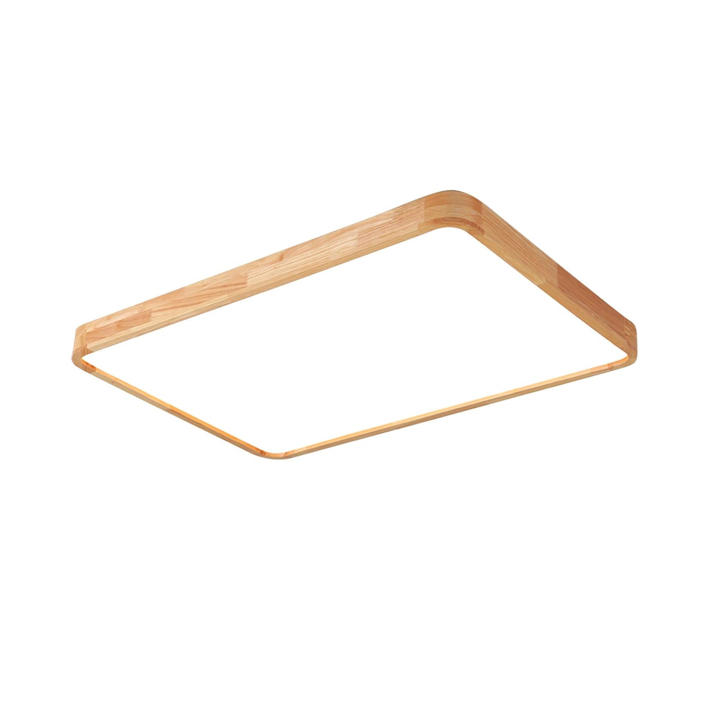 Minimalist Wood Flush Mount Ceiling Light With Round Shade