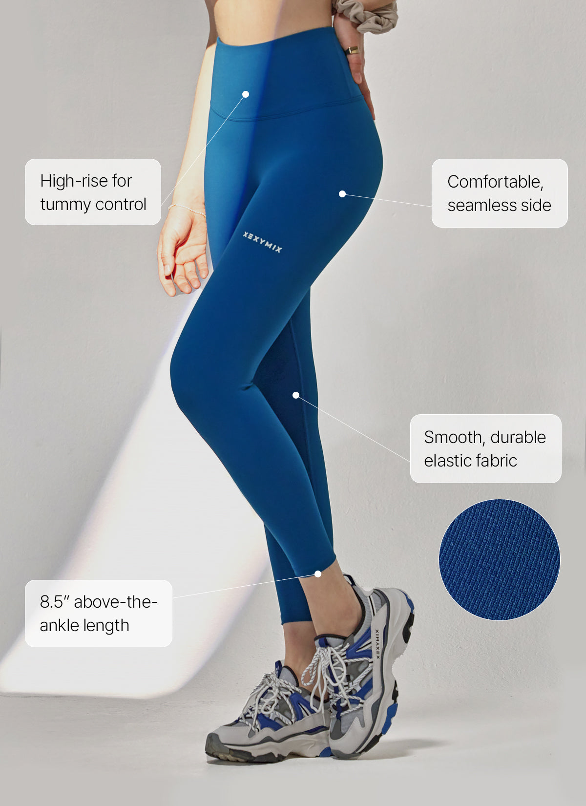 [Only New Member]Black Label 360N 8.5" Leggings