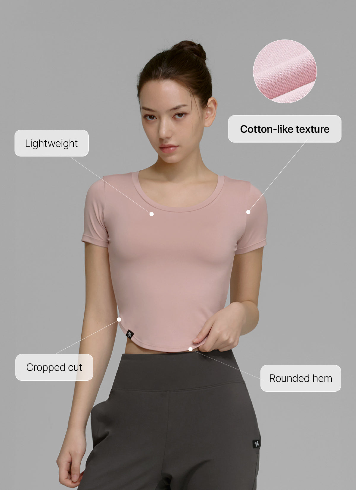 [1+1] XELLA™ Light Round Crop Top