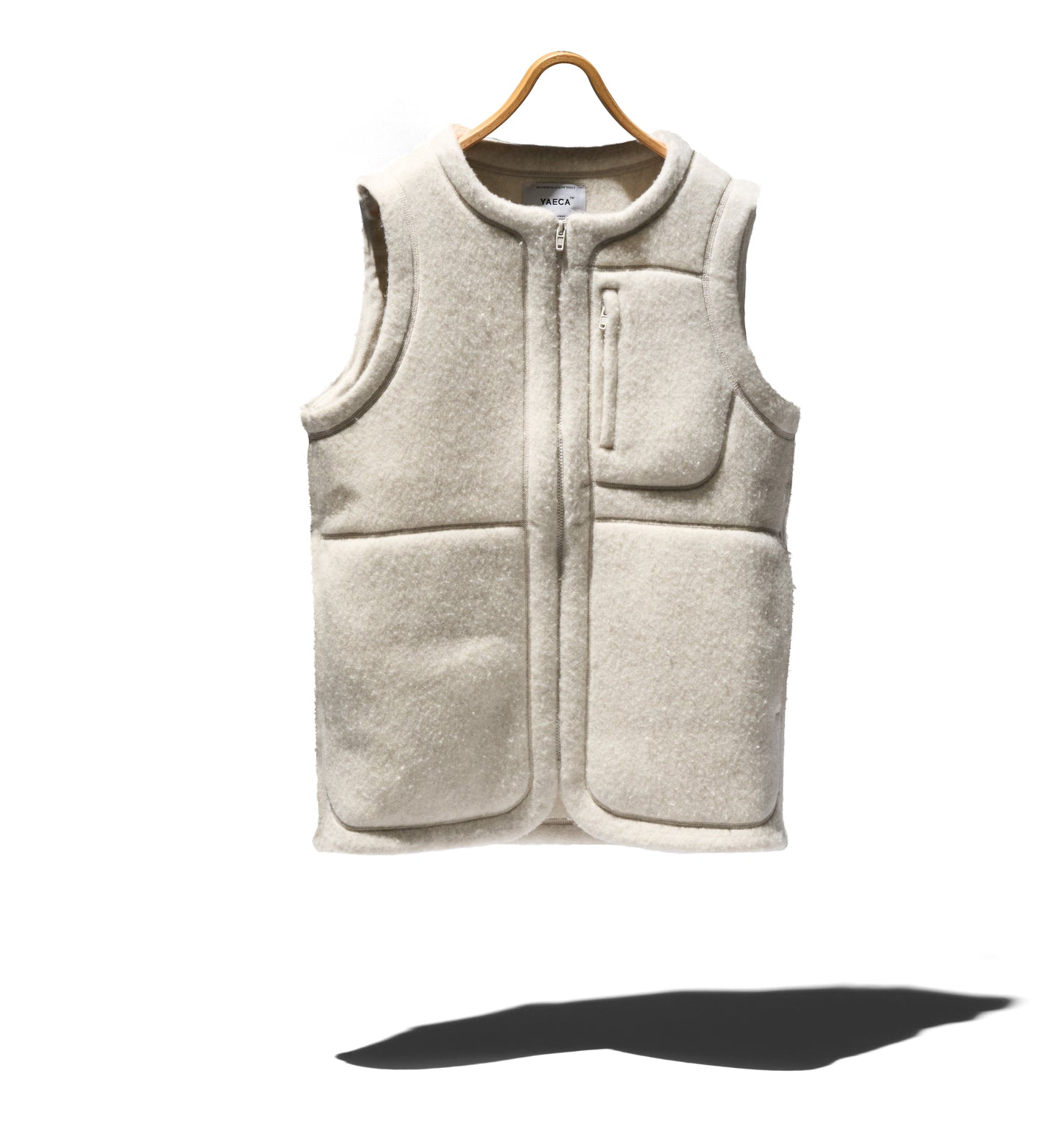 Natural Wool Fleece Liner Vest