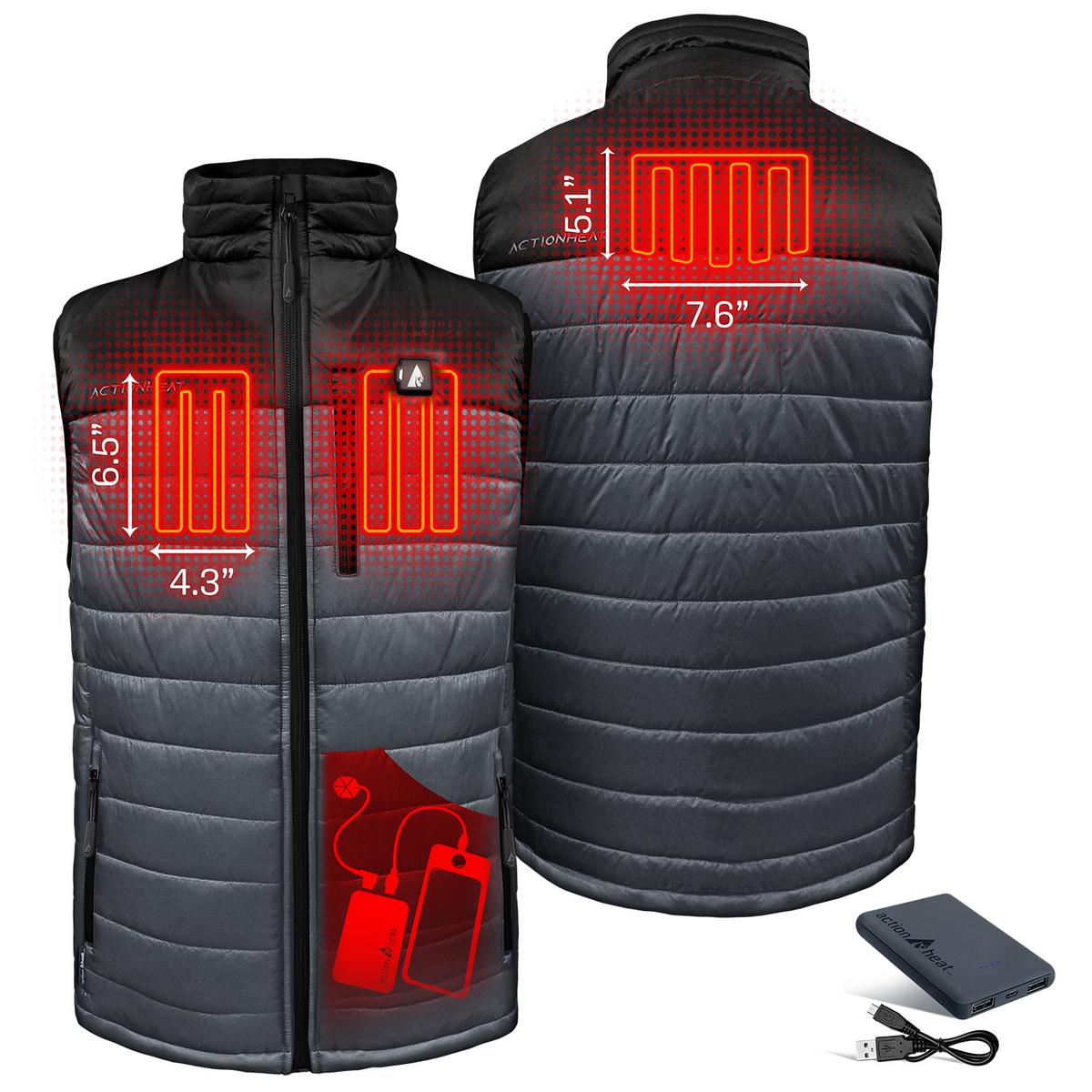 ActionHeat 5V Men's Pocono Insulated Puffer Heated Vest