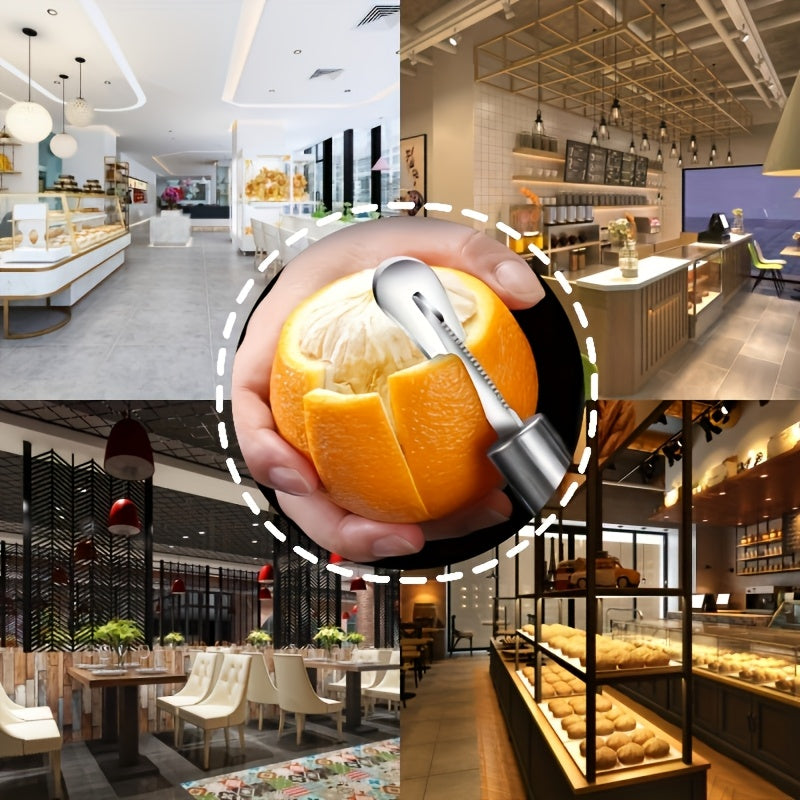 Ergonomic Stainless Steel Citrus Peeler, Easy Use TJR3P9X