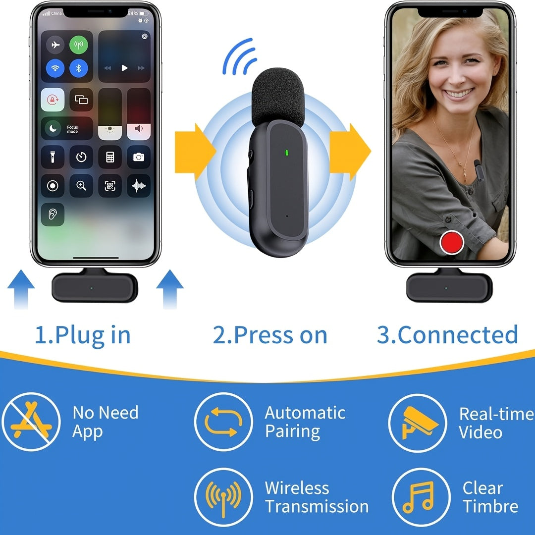 Wireless Lapel Microphone for Smartphones- HMT21LP