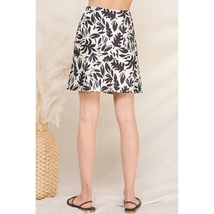 Rylee Printed A-Line Skirt