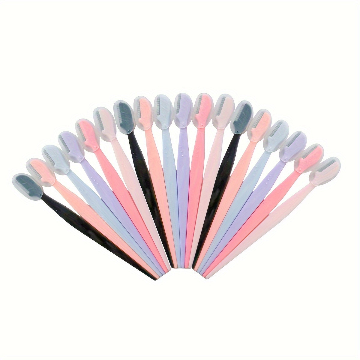 6/12/18pcs Multi-Color Eyebrow Razors - P7TV