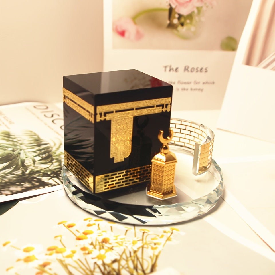 Black Gold Crystal Ornament- HMT24BG