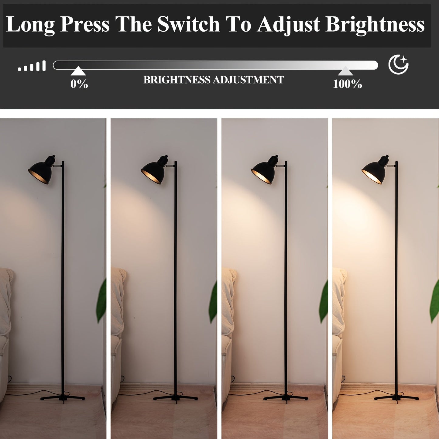 GDLUOAO 58-Inch USB Floor Lamp - DN3K