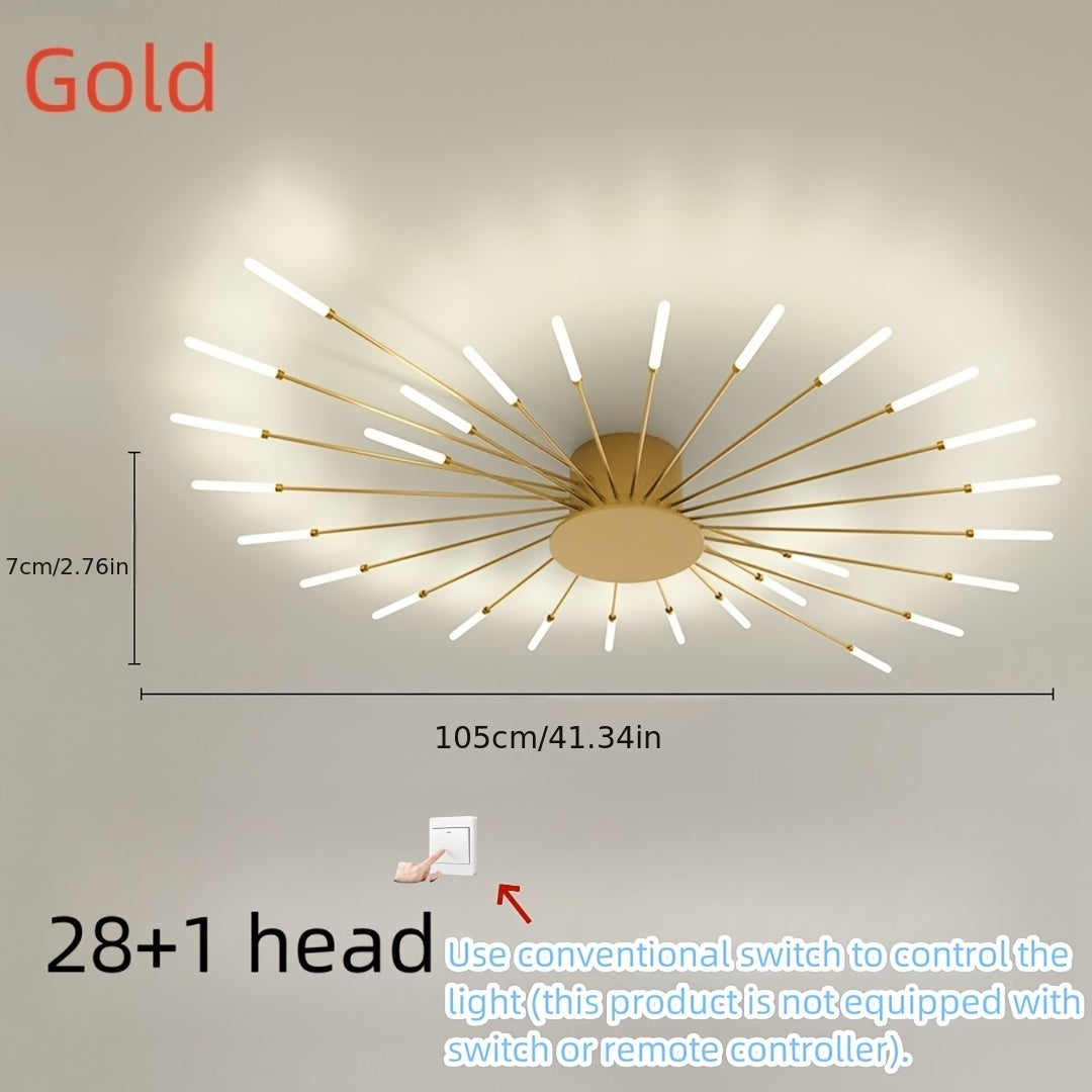 Modern Luxury LED Fireworks Ceiling Lamp-CVH5