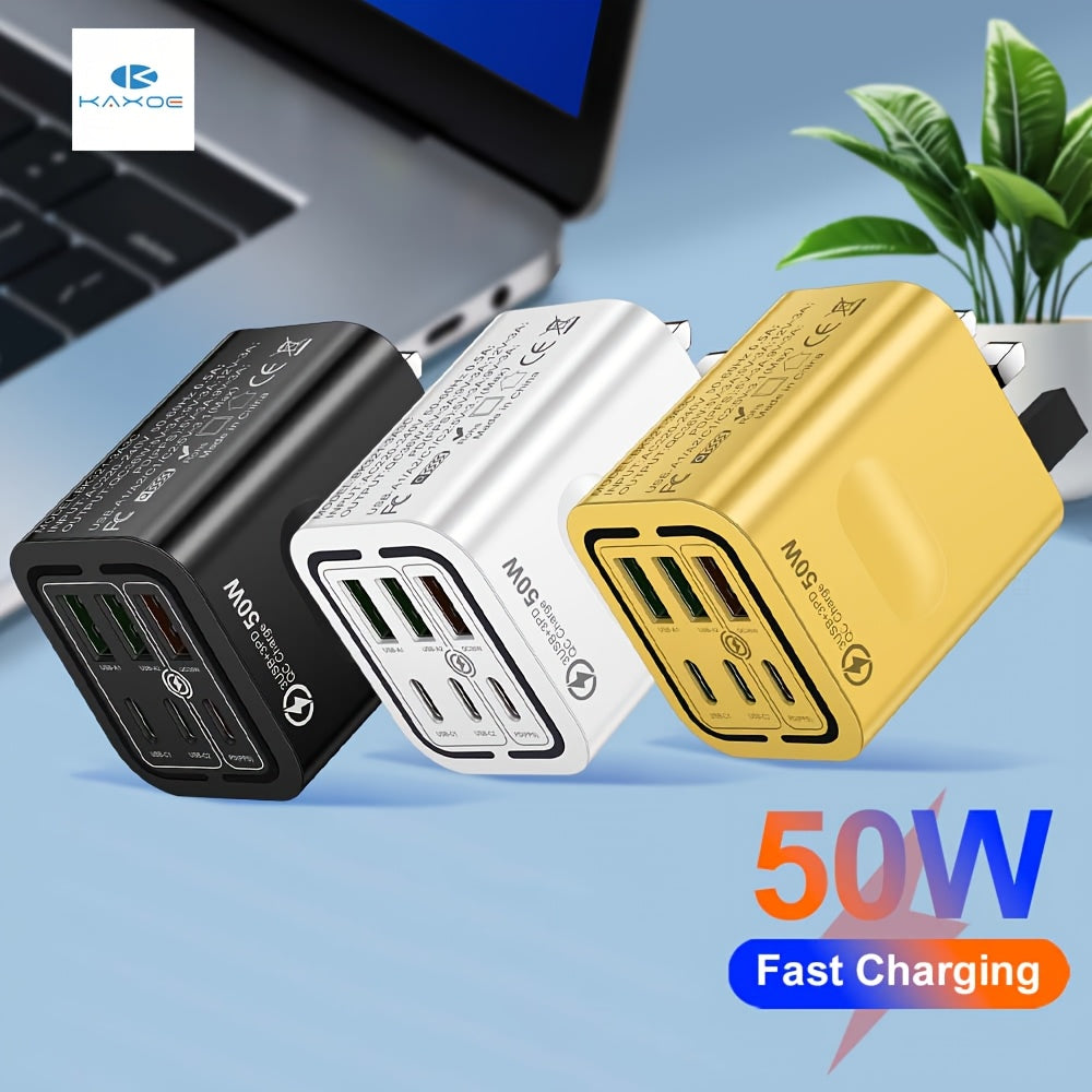 KAXOE 50W Fast Charging USB C Charger, QC 3.0 TJR3P9X