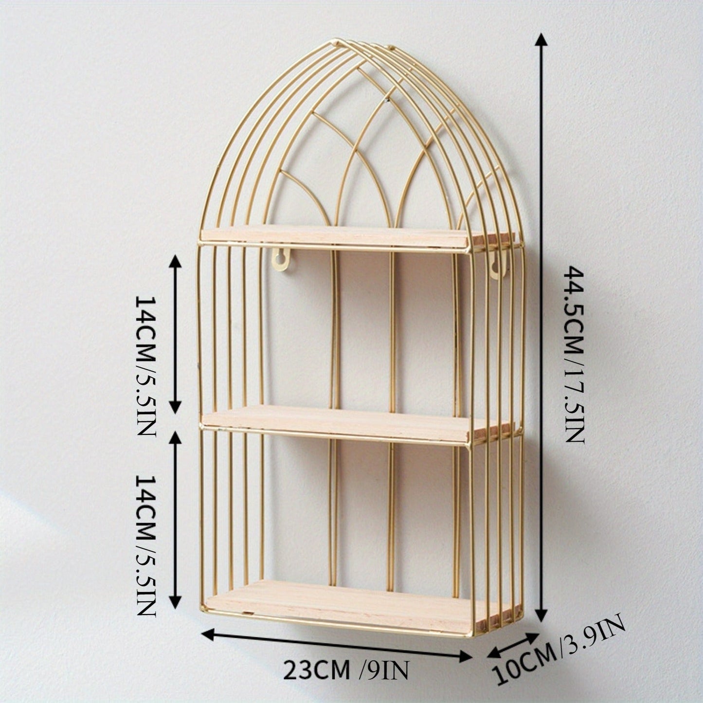 Golden Brooklyn Wall Shelf - IK0Y