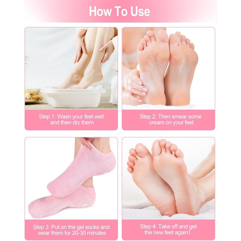 Moisturizing Non-Slip Gel Spa Socks for Women TJR6L7P