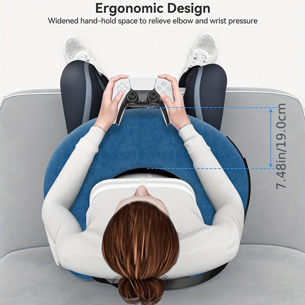 Ergonomic Lap Pillow with Arm Rest for BedSofaFloor-1B0T