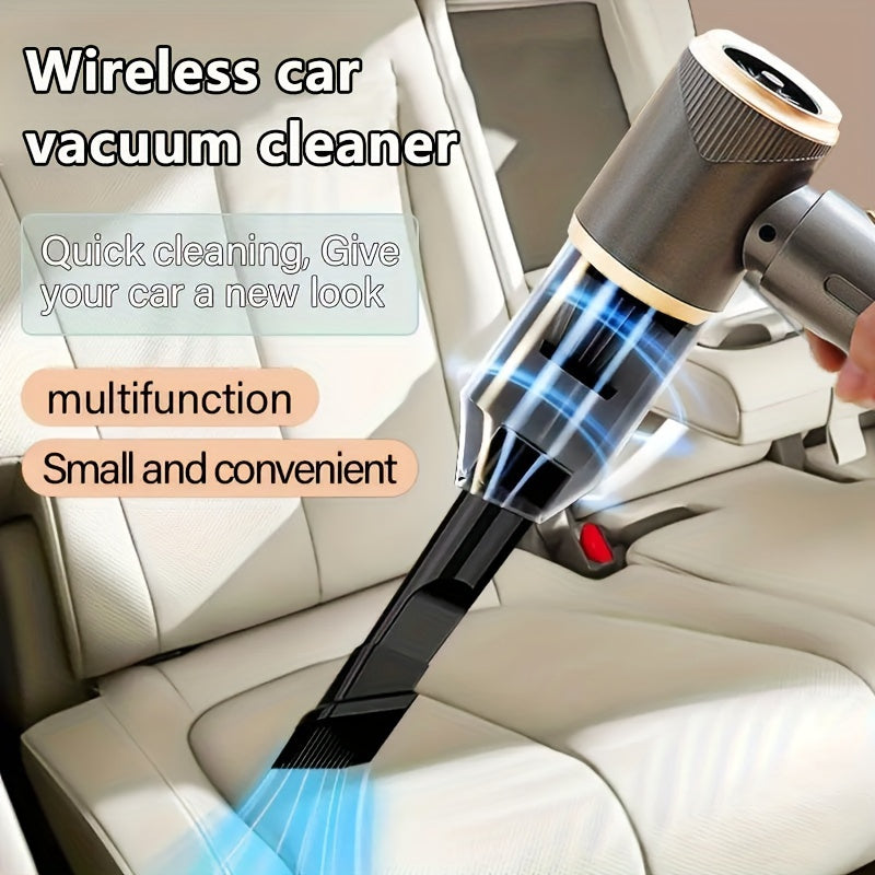 Wireless Car Vacuum Cleaner with 8 Accessories, Gray TJR9B4X