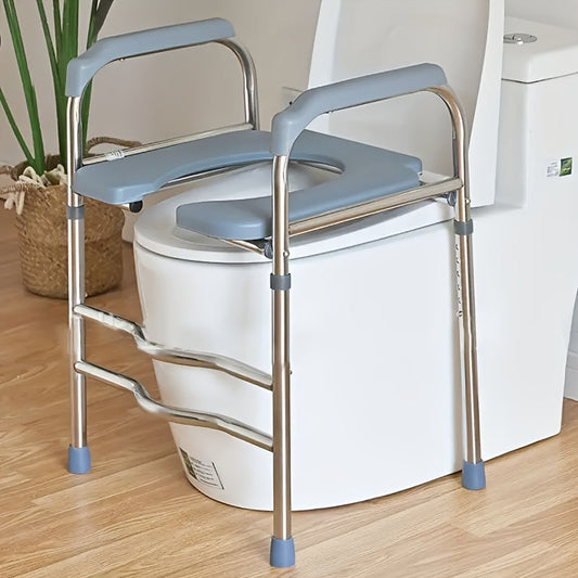 Adjustable UShaped Toilet Seat Riser Portable  SpaceSaving-TUR0