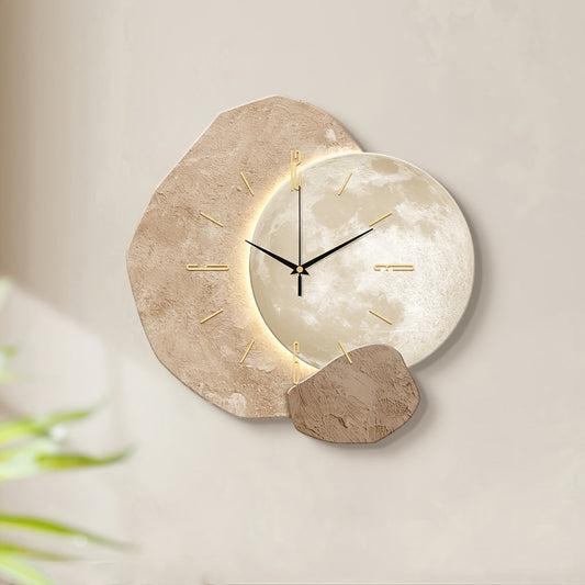 Moon Phase Minimalist Wall Clock-C1H2