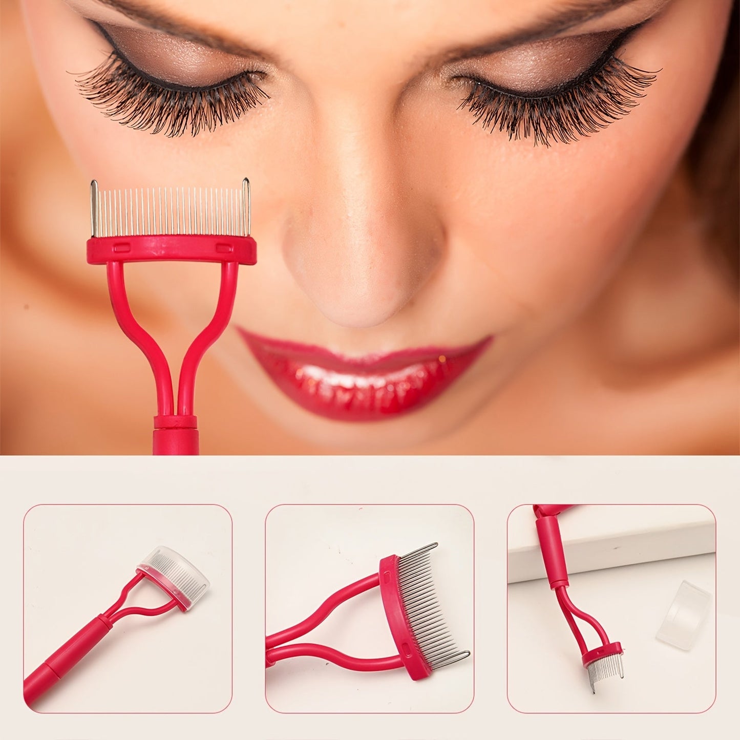 Foldable Steel Eyelash Comb - P3MN