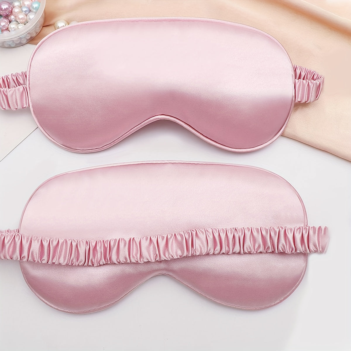 Shading Sleep Eye Mask Imitation Silk Ice Feel Comfortable - D3NK