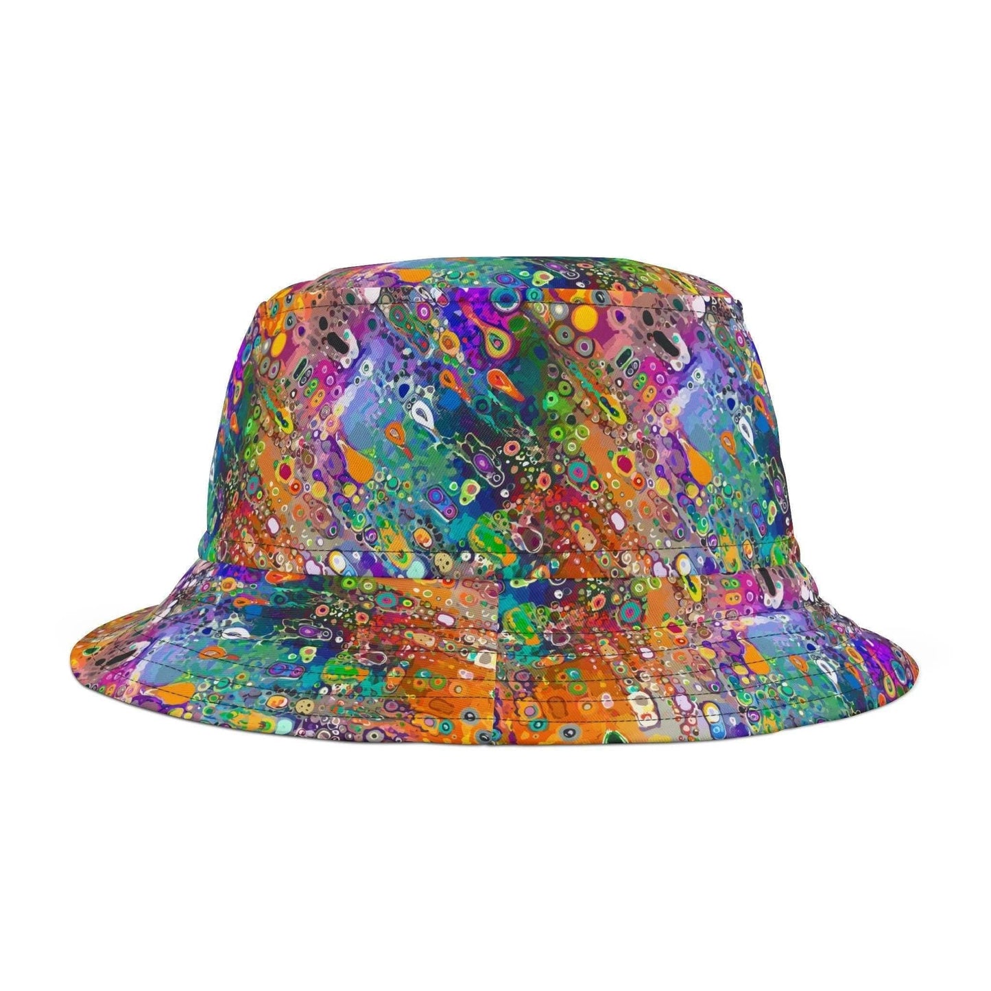 Wild Fairy Dreamer Acrylic Pour Bucket Hat - Whimsical Abstract Sun Hat for Festival Fashion