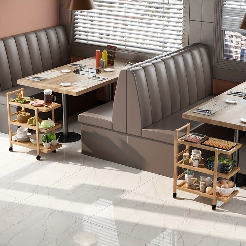 Bamboo Kitchen Storage Cart - M3NK