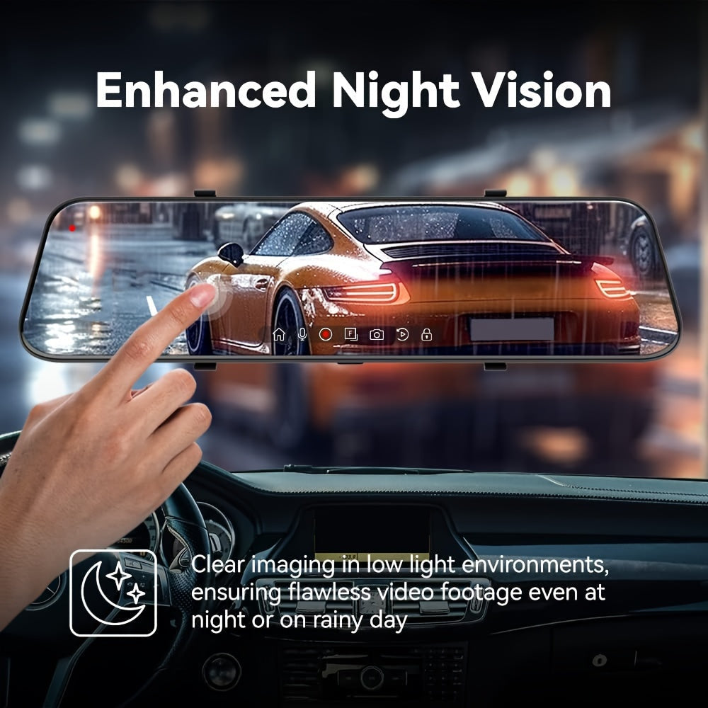 Rear View Mirror Camera, 25.4cm, Night Vision TJR7L4D