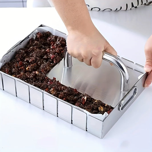 Stainless Steel Dough Compactor with Handle, Baking Tool TJR8L3D