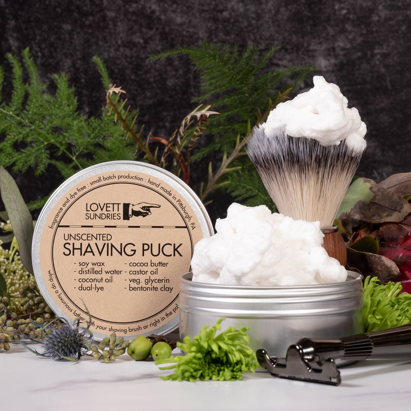 Lovett Sundries - Shaving Puck: Regular / Unscented