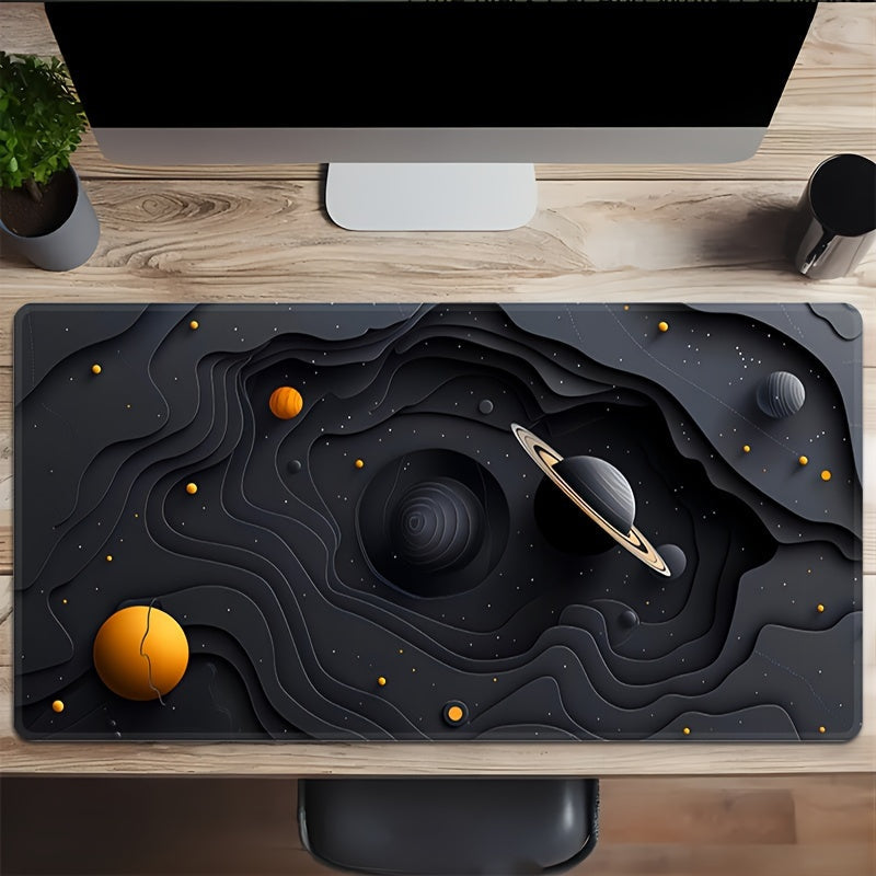 Galactic Space Planet Gaming Mouse Pad, Large TJR6L7P