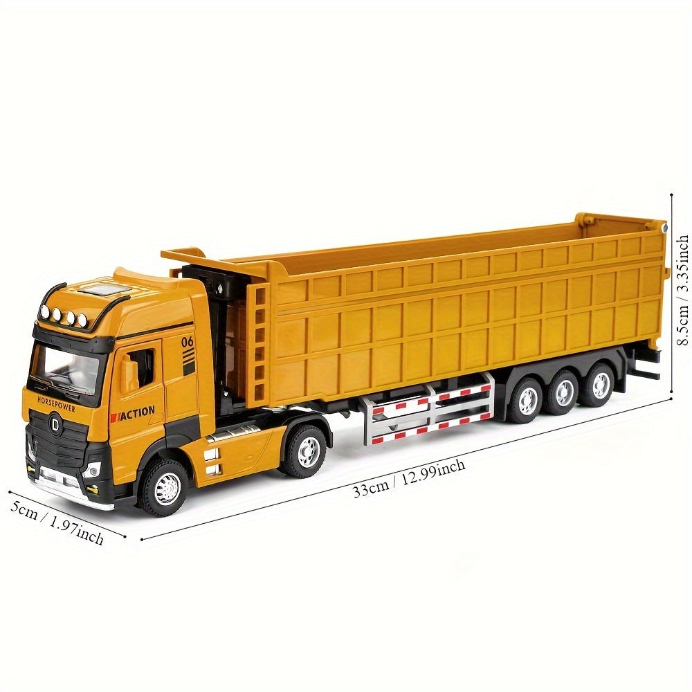 Extra-Large Alloy Construction Truck Toy, Yellow TJR6L7P