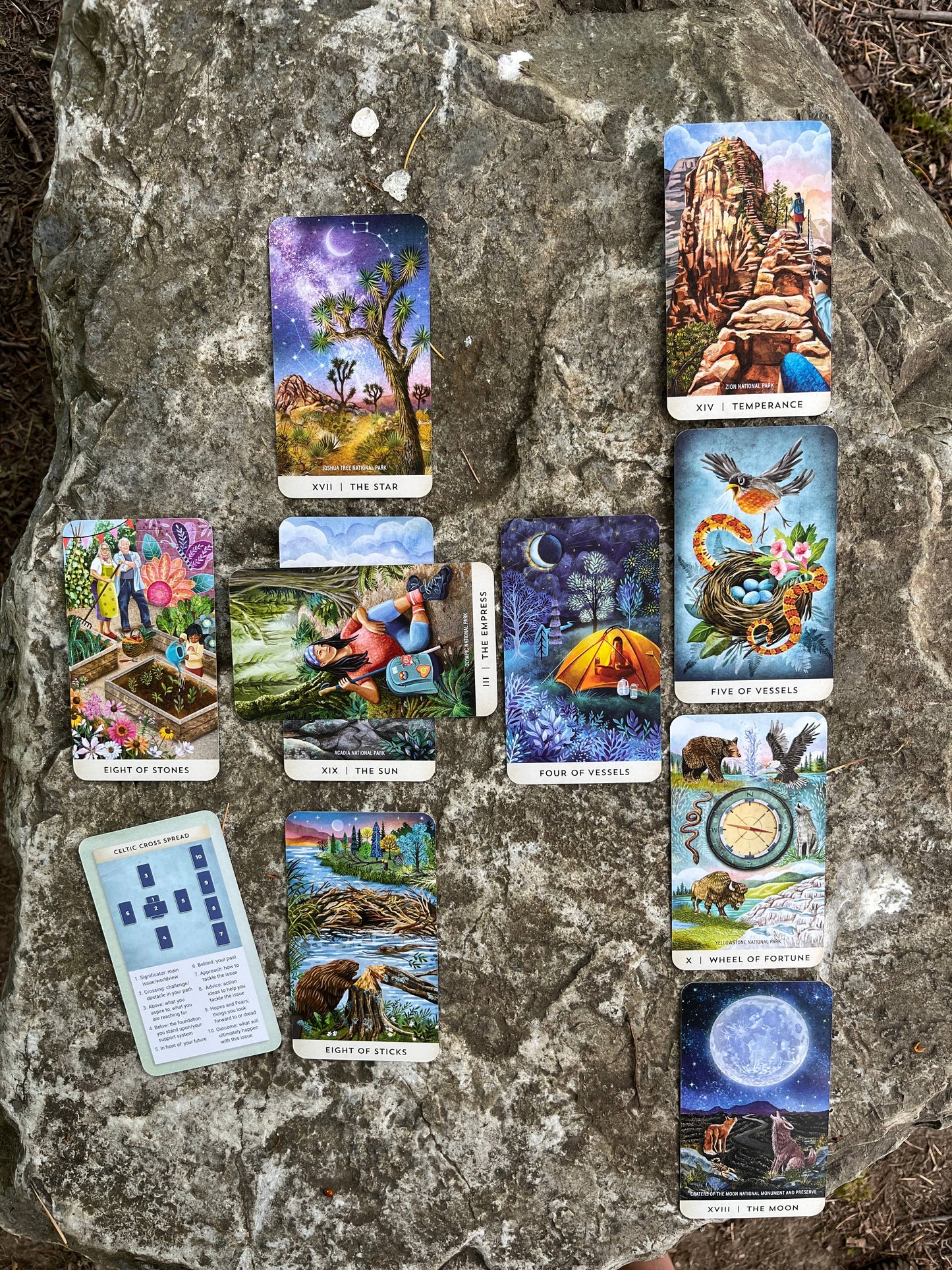 Mountaineers Books - Tarot for the Great Outdoors: 78 Card Deck & Guidebook